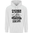 Father & Sons Best Friends for Life Childrens Kids Hoodie White