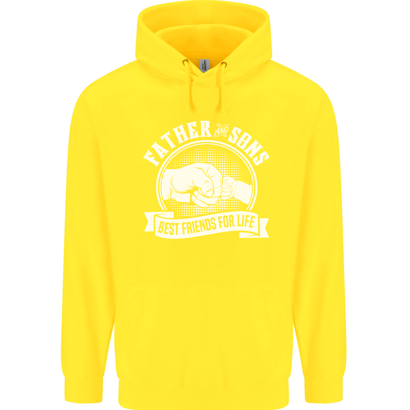 Father & Sons Best Friends for Life Childrens Kids Hoodie Yellow