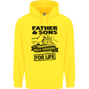 Father & Sons Best Friends for Life Childrens Kids Hoodie Yellow