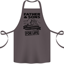 Father & Sons Best Friends for Life Cotton Apron 100% Organic Dark Grey
