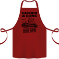 Father & Sons Best Friends for Life Cotton Apron 100% Organic Maroon