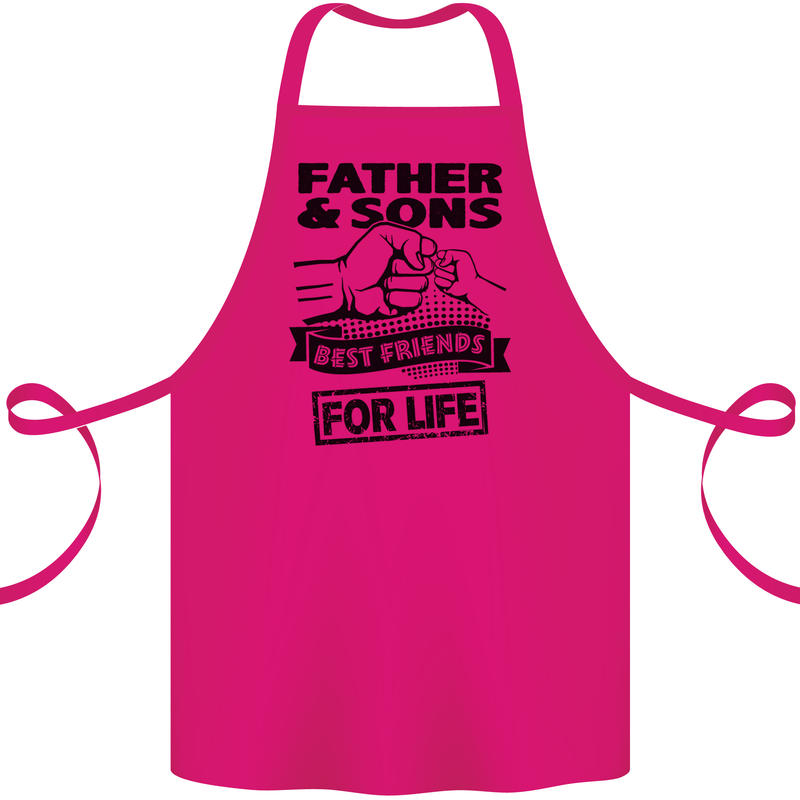 Father & Sons Best Friends for Life Cotton Apron 100% Organic Pink