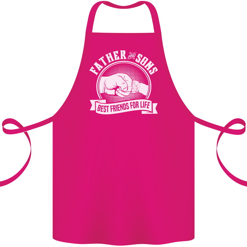 Father & Sons Best Friends for Life Cotton Apron 100% Organic Pink