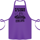 Father & Sons Best Friends for Life Cotton Apron 100% Organic Purple