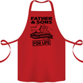 Father & Sons Best Friends for Life Cotton Apron 100% Organic Red