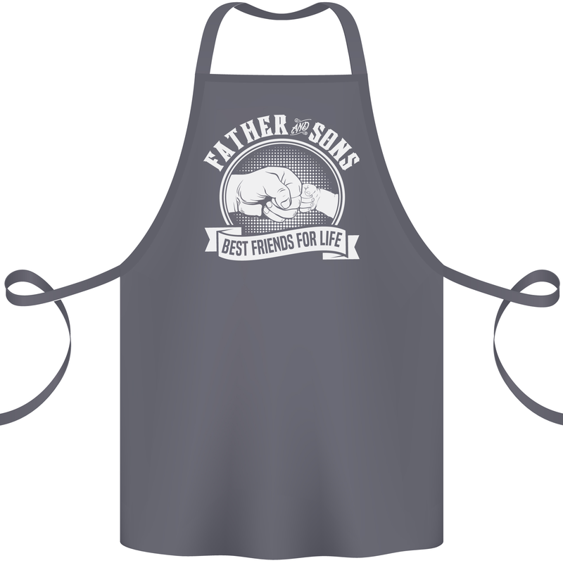 Father & Sons Best Friends for Life Cotton Apron 100% Organic Steel