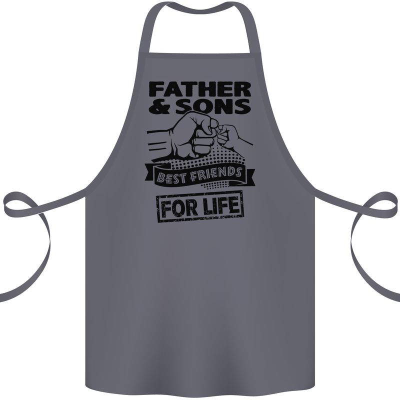 Father & Sons Best Friends for Life Cotton Apron 100% Organic Steel