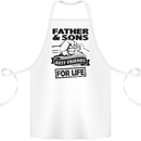 Father & Sons Best Friends for Life Cotton Apron 100% Organic White