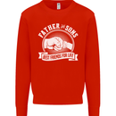 Father & Sons Best Friends for Life Kids Sweatshirt Jumper Bright Red