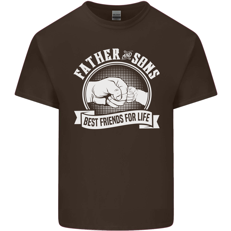 Father & Sons Best Friends for Life Kids T-Shirt Childrens Chocolate