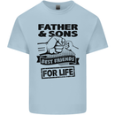 Father & Sons Best Friends for Life Kids T-Shirt Childrens Light Blue
