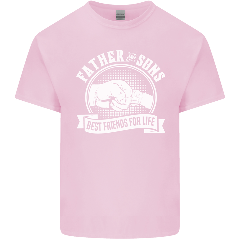 Father & Sons Best Friends for Life Kids T-Shirt Childrens Light Pink