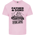Father & Sons Best Friends for Life Kids T-Shirt Childrens Light Pink