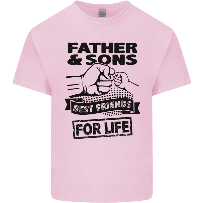 Father & Sons Best Friends for Life Kids T-Shirt Childrens Light Pink
