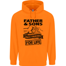 Father & Sons Best Friends for Life Mens 80% Cotton Hoodie Orange