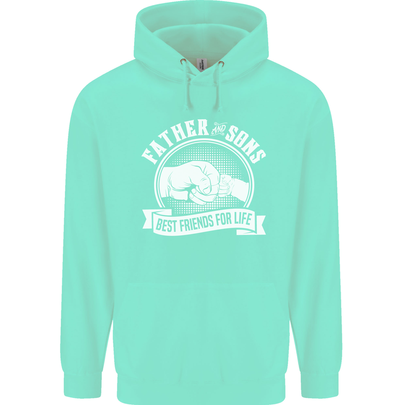 Father & Sons Best Friends for Life Mens 80% Cotton Hoodie Peppermint