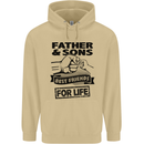 Father & Sons Best Friends for Life Mens 80% Cotton Hoodie Sand