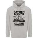 Father & Sons Best Friends for Life Mens 80% Cotton Hoodie Sports Grey