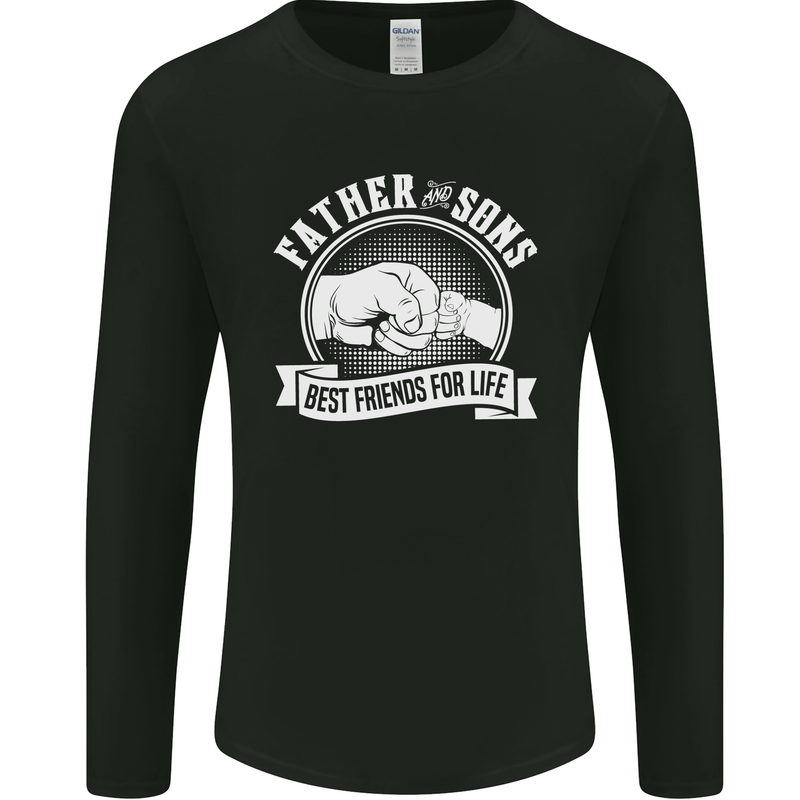 Father & Sons Best Friends for Life Mens Long Sleeve T-Shirt Black