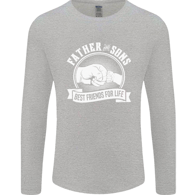 Father & Sons Best Friends for Life Mens Long Sleeve T-Shirt Sports Grey