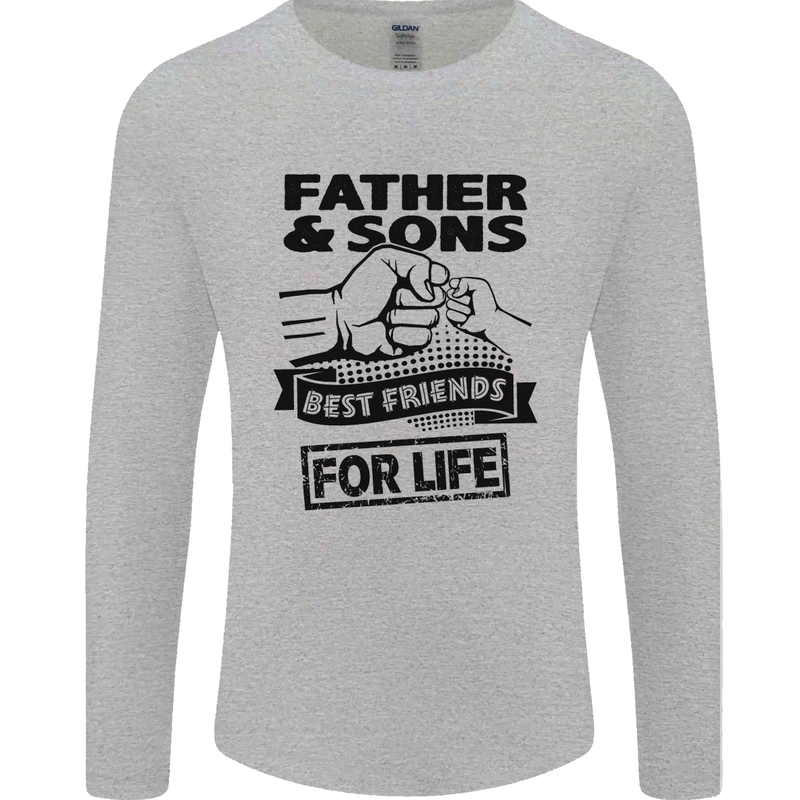 Father & Sons Best Friends for Life Mens Long Sleeve T-Shirt Sports Grey