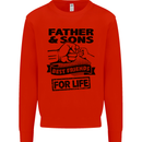Father & Sons Best Friends for Life Mens Sweatshirt Jumper Bright Red