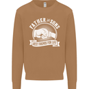 Father & Sons Best Friends for Life Mens Sweatshirt Jumper Caramel Latte