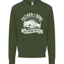 Father & Sons Best Friends for Life Mens Sweatshirt Jumper Forest Green