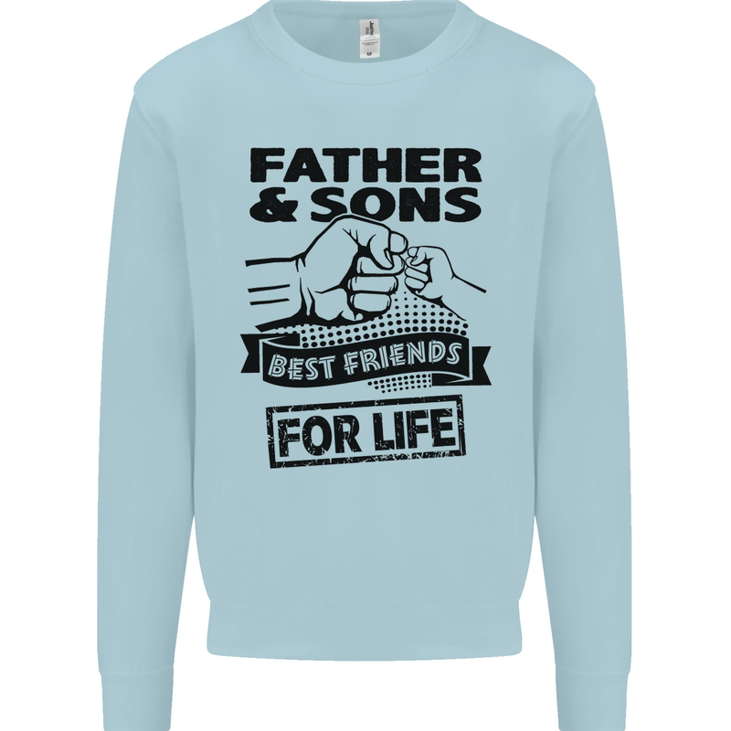 Father & Sons Best Friends for Life Mens Sweatshirt Jumper Light Blue