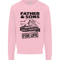 Father & Sons Best Friends for Life Mens Sweatshirt Jumper Light Pink