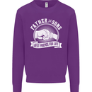 Father & Sons Best Friends for Life Mens Sweatshirt Jumper Purple