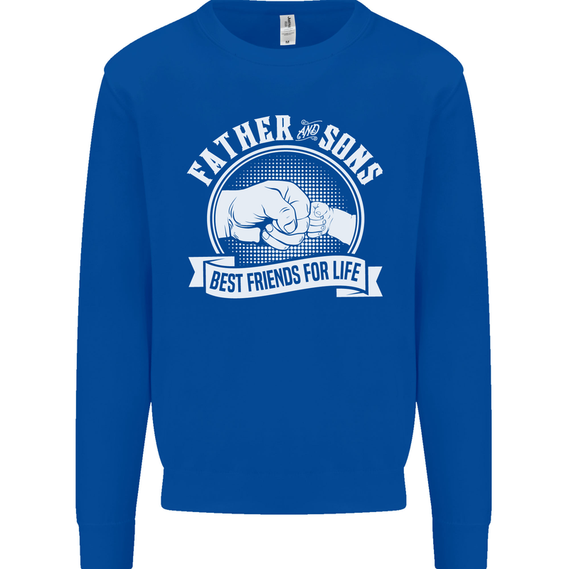 Father & Sons Best Friends for Life Mens Sweatshirt Jumper Royal Blue
