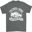 Father & Sons Best Friends for Life Mens T-Shirt Cotton Gildan Charcoal