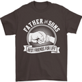 Father & Sons Best Friends for Life Mens T-Shirt Cotton Gildan Dark Chocolate