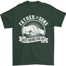 Father & Sons Best Friends for Life Mens T-Shirt Cotton Gildan Forest Green