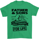 Father & Sons Best Friends for Life Mens T-Shirt Cotton Gildan Irish Green