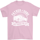 Father & Sons Best Friends for Life Mens T-Shirt Cotton Gildan Light Pink