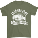 Father & Sons Best Friends for Life Mens T-Shirt Cotton Gildan Military Green