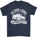 Father & Sons Best Friends for Life Mens T-Shirt Cotton Gildan Navy Blue