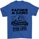Father & Sons Best Friends for Life Mens T-Shirt Cotton Gildan Royal Blue