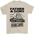 Father & Sons Best Friends for Life Mens T-Shirt Cotton Gildan Sand