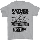 Father & Sons Best Friends for Life Mens T-Shirt Cotton Gildan Sports Grey