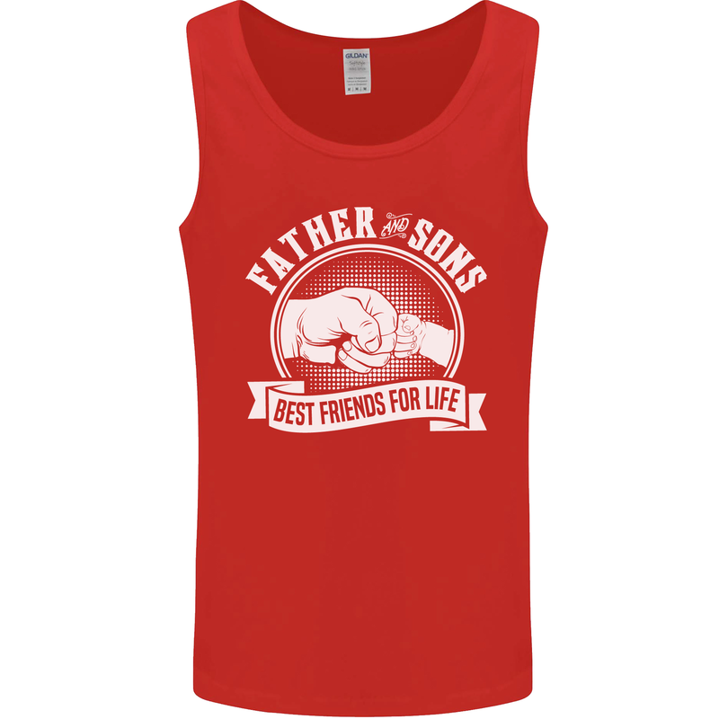 Father & Sons Best Friends for Life Mens Vest Tank Top Red