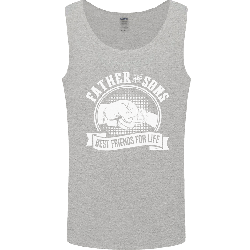 Father & Sons Best Friends for Life Mens Vest Tank Top Sports Grey