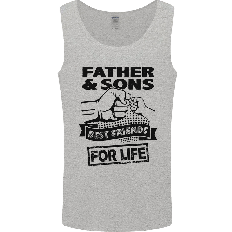Father & Sons Best Friends for Life Mens Vest Tank Top Sports Grey