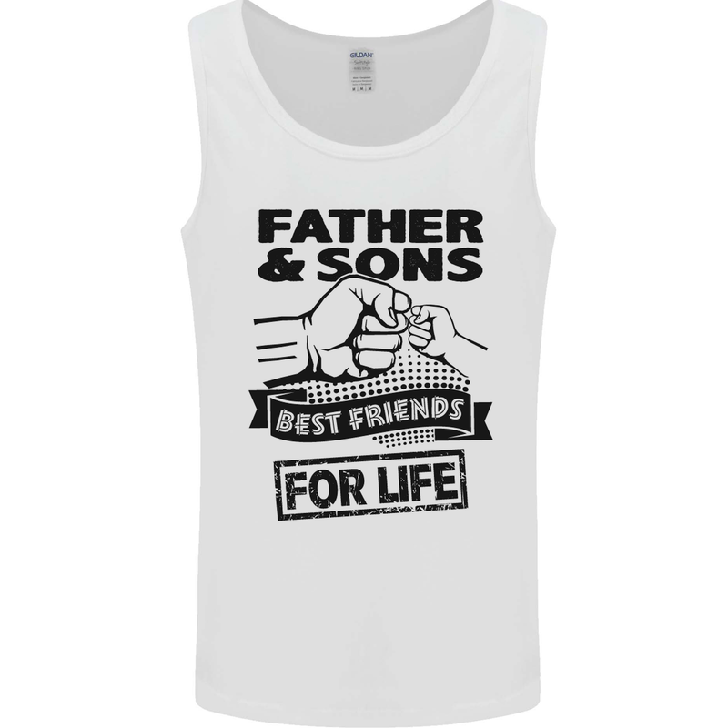 Father & Sons Best Friends for Life Mens Vest Tank Top White