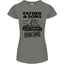 Father & Sons Best Friends for Life Womens Petite Cut T-Shirt Charcoal