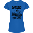 Father & Sons Best Friends for Life Womens Petite Cut T-Shirt Royal Blue