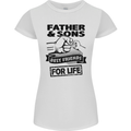 Father & Sons Best Friends for Life Womens Petite Cut T-Shirt White