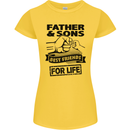 Father & Sons Best Friends for Life Womens Petite Cut T-Shirt Yellow